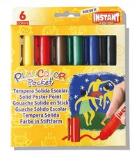 Témpera sólida Playcolor - Pocket 6 unid.