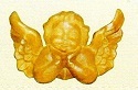 Cabeza de ángel poliuretano 31 x 21 cm.