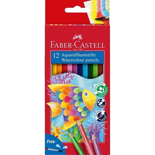 Lápices acuarelables Faber-Castell 12 color