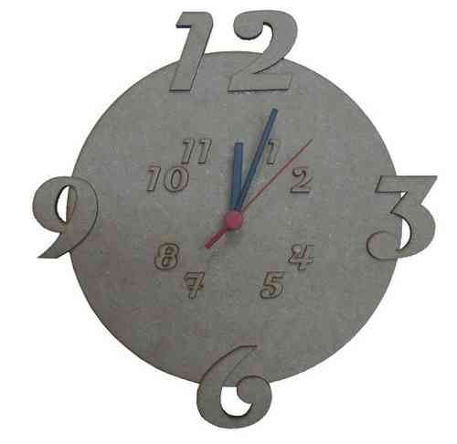 Reloj numeración 3D
