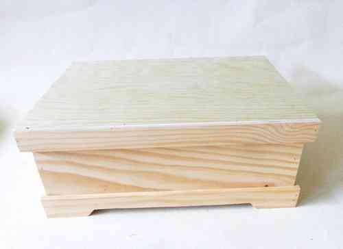 Caja pañuelos madera de chopo 7394 - MANUALIDADES TRASGU
