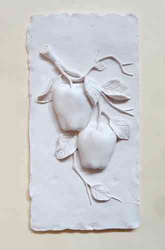 Placa marmolina Manzanas 25 x 13 cm