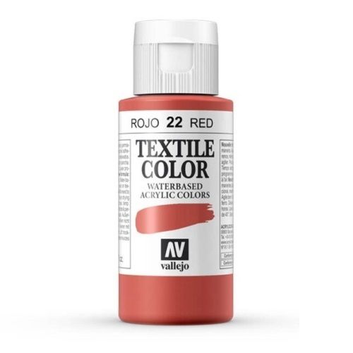 Textile Color 60ml Vallejo 22 Rojo