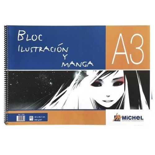 Bloc Manga MICHEL 20 hojas 200gr. A3