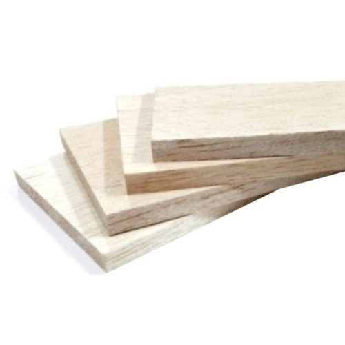 Plancha de madera de balsa extra 1000x100x2,5 mm 