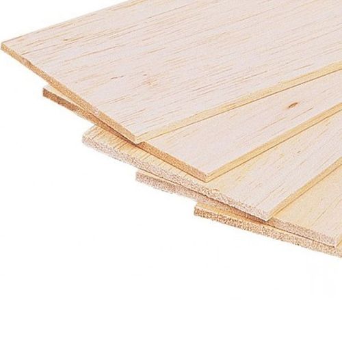 Plancha madera Balsa 100x10cm (3mm)