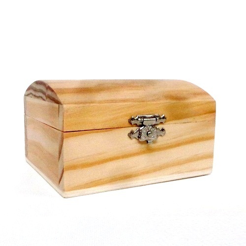 Caja Baul madera pino 7004-D (19x10x12 cm) - MANUALIDADES TRASGU
