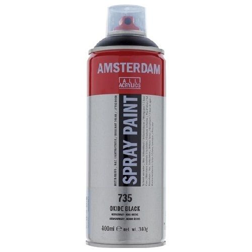 Spray Acrílico Amsterdam 735 Negro Óxido
