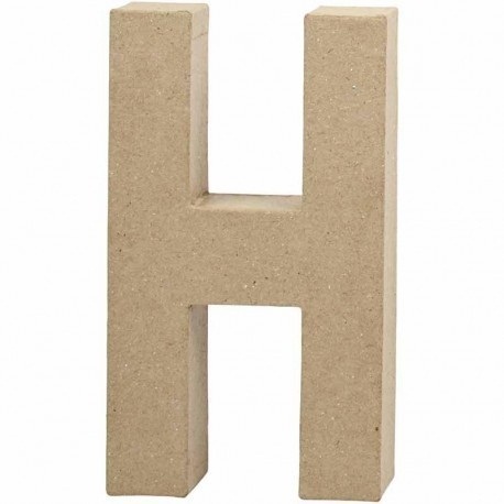 Letra de cartón de 20,5cm "H"