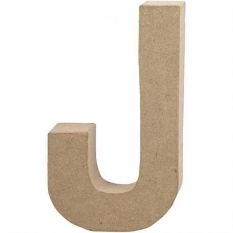 Letra de cartón de 20,5cm "J"
