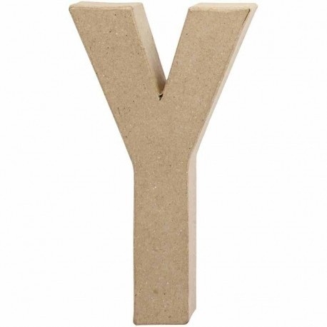 Letra de cartón de 20,5cm "Y"