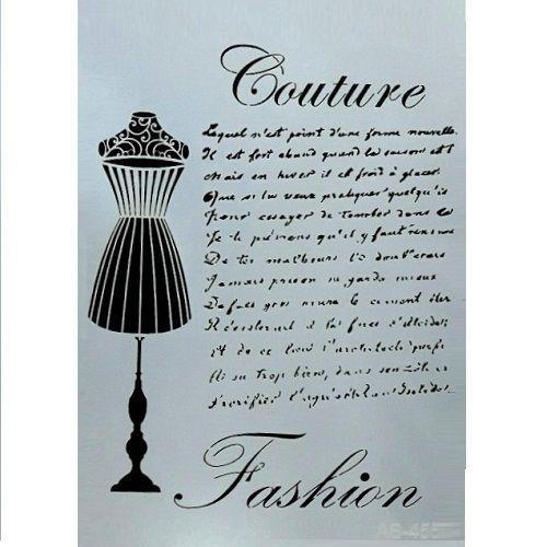 Plantilla Cadence 21x30cm "Fashion Couture"