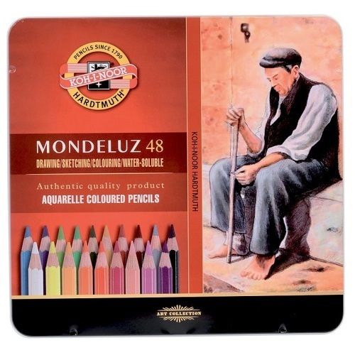 Mondeluz Koh-i-Noor 48 lápices acuarelables