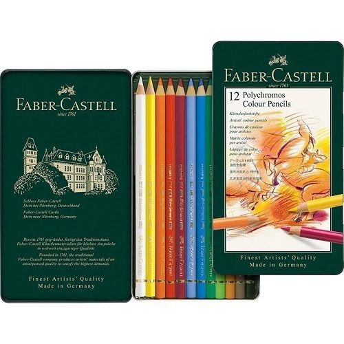 Caja 12 lápices polychromos Faber-Castell