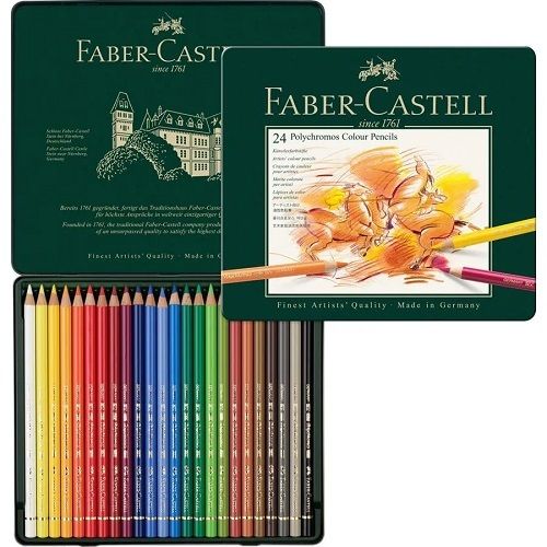 Caja 24 lápices polychromos Faber-Castell