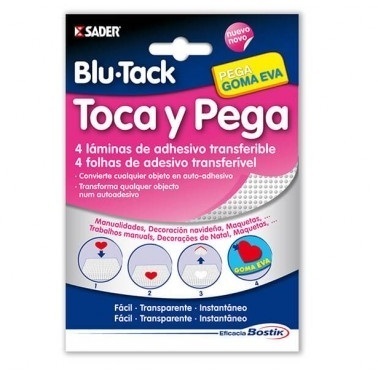 Láminas Toca y Pega BOSTIK Blu-Tack 4 unid.
