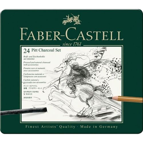 Estuche PITT carbón Faber-Castell 112978