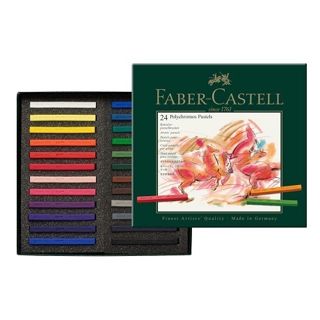 Caja pasteles polychromo Faber-Castell 24pz