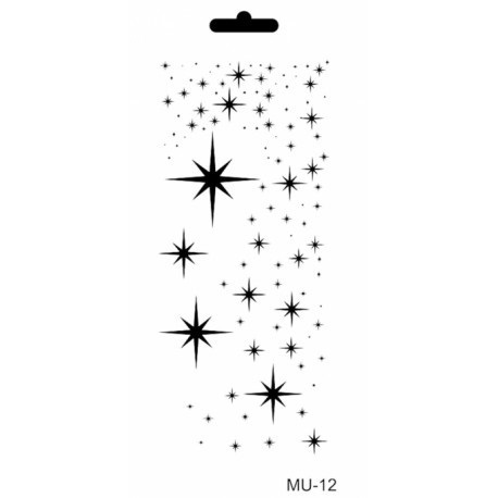 Stencil Mix Media 10x25cm "Estrellas"