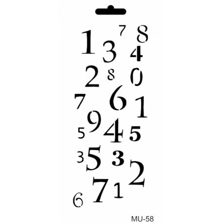 Stencil Cadence 10x25cm "Números"