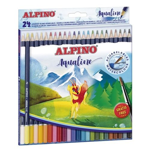 Caja lápices acuarelables Alpino 24pz