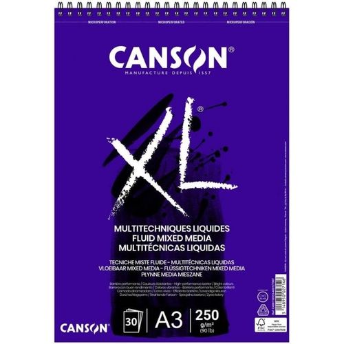 Bloc Canson XL Mix Media Fluido 30h A3