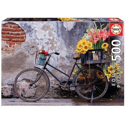 Puzzle Educa 500pz "Bicicleta con Flores"