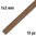 Listón madera de Nogal 100cm (1x3mm) 10pz