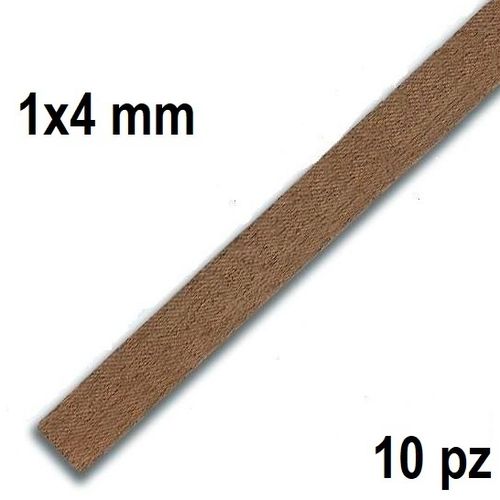 Listón madera de Nogal 100cm (1x4mm) 10pz