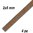 *Listón madera de Nogal 100cm (2x8mm) 4pz