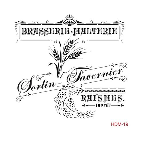 Plantilla Cadence 25x25cm "Brasserie"