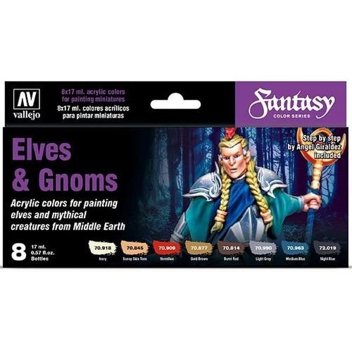 Set 8 Model Color Fantasy Elves & Gnomes