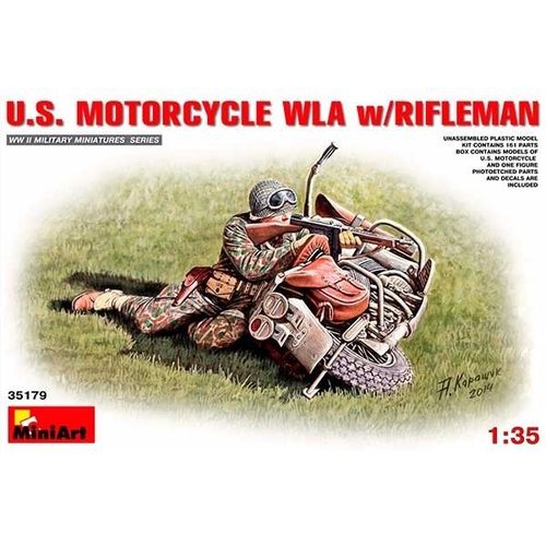 *Miniart Moto+Figura US WLA with Rifleman