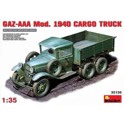 Camión Miniart GAZ-AAA Mod 1940 Cargo Truck
