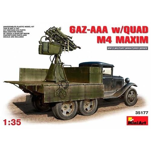 Vehículo Miniart GAZ-AAA Quad M-4 Maxim