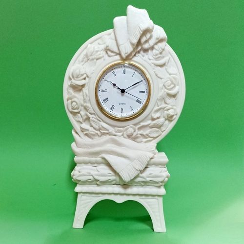 Reloj de marmolina 33x20x10cm Ref. 254