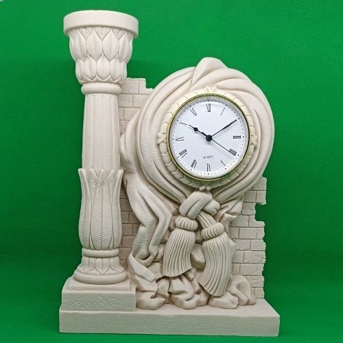 Reloj marmolina Borlas 30x23x7cm Ref.9963