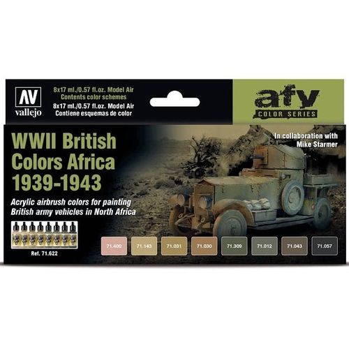8 Model Air WWII British Color Africa 39-43