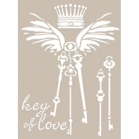 Plantilla Cadence 21x30cm "Key of Love"
