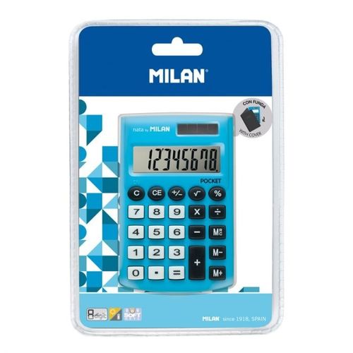 Calculadora Milan Pocket Azul 8 dígitos