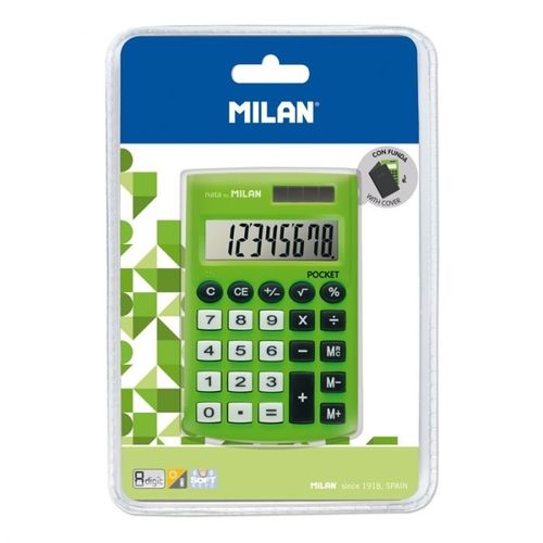 Calculadora Milan Pocket Verde 8 dígitos