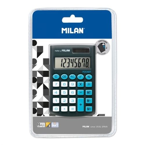Calculadora Milan Pocket Negra 8 dígitos
