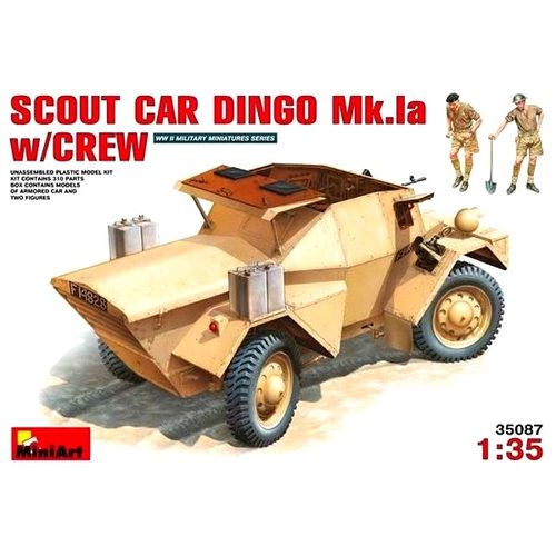 Vehíc. Miniart Scout Car Dingo Mk 1a w-crew