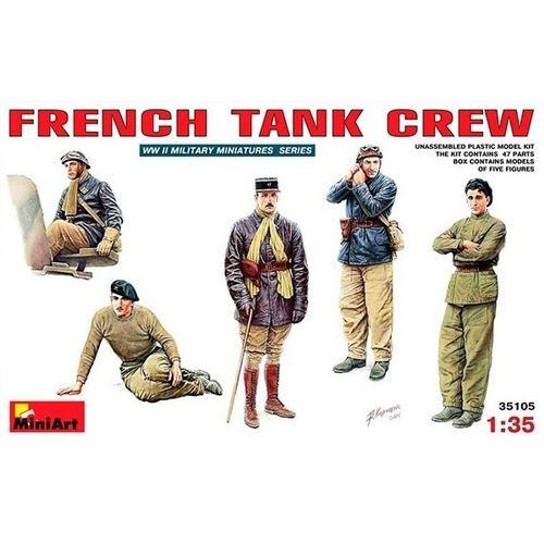 Figuras Miniart French Tank Crew 1/35