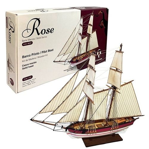 Barco casco macizo Everships Rose 1/100