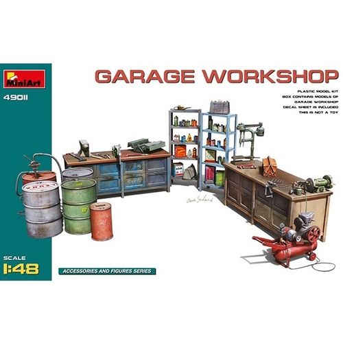 49011 Accesorios Miniart Garage Workshop