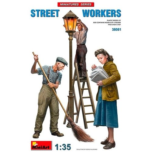 38081 Figuras Miniart Street Workers 1/35