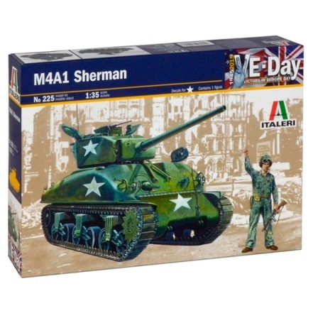 0225 Italeri Tanque M4 A1 Sherman 1/35
